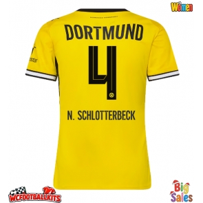Borussia Dortmund Nico Schlotterbeck #4 Replica Home Stadium Shirt for Women 2026-27 Short Sleeve